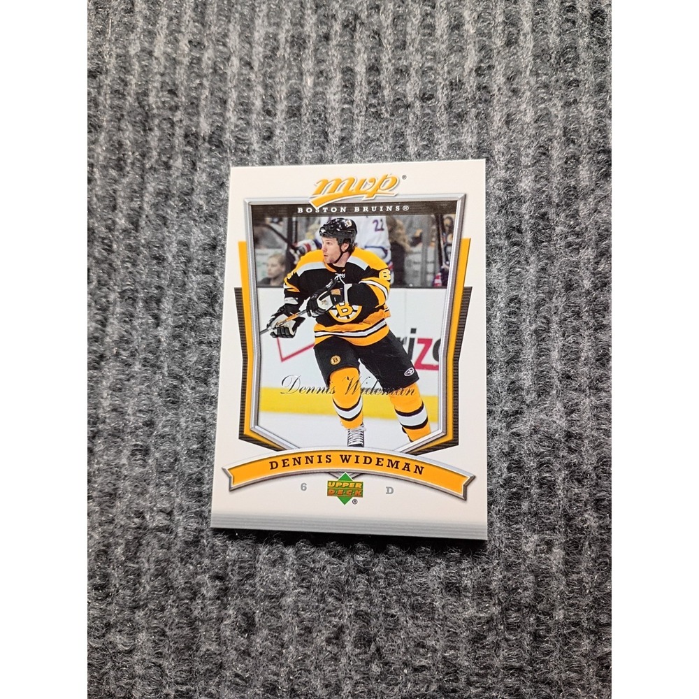 2007-2008 Upper‎ Deck MVP Boston Bruins Dennis Wideman Hockey Card #50